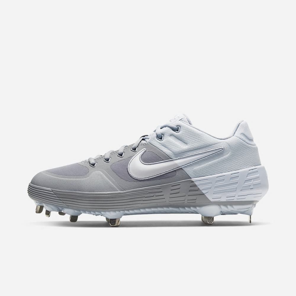 Crampon Baseball Nike Alpha Huarache Elite 2 Low Grise 1407-396 Wolf Grey/Pure Platinum/White Femme | LFM-48422267